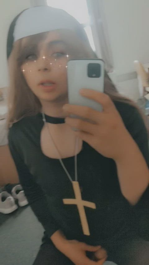 ahegao nun trans clip