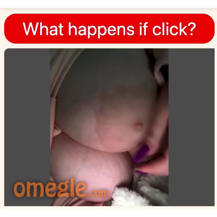 BBW plays with her huge tits for me.