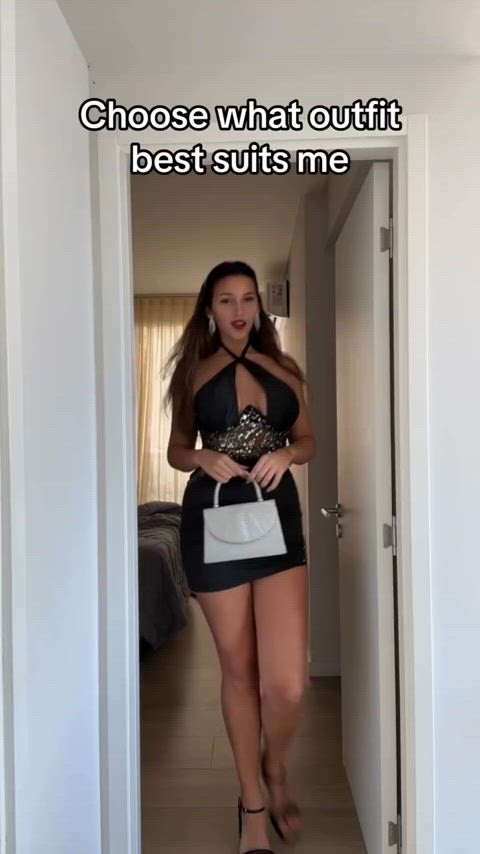 brunette caption clothing sfw tiktok tik-tok clip
