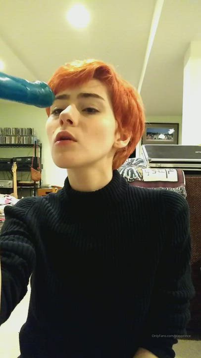 blowjob dildo ftm trans clip