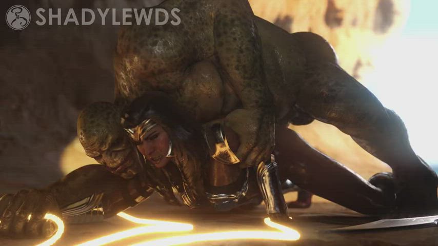 Wonder Woman fucked by an Orc (ShadyLewds) [DC]