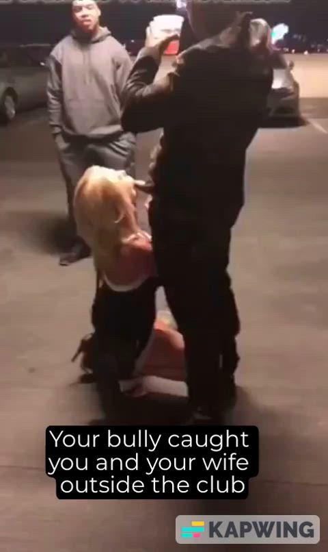 blowjob bully caption cuckold housewife interracial public wife clip