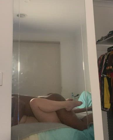 bbc interracial legs up mirror white girl clip