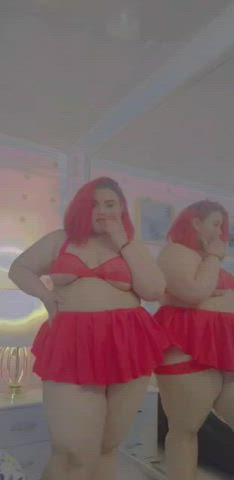 bbw chubby dancing strip striptease clip