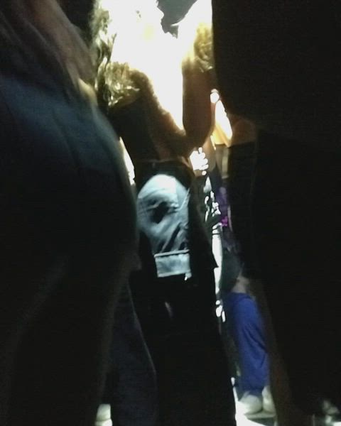 ass dancing nightclub teen upskirt clip