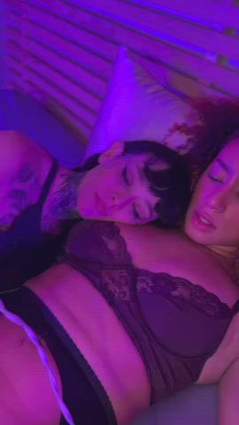 Tomorrow is the drop our first full length threesome with Ravenn 😈🔥 She is