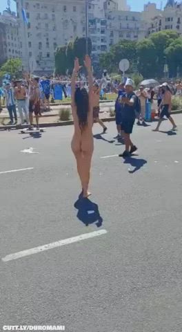 amateur argentinian exhibitionism exhibitionist exposed nude nudity public sport