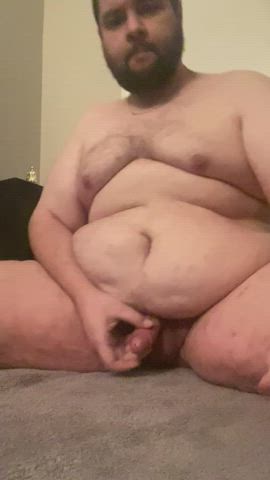 belly button chubby male masturbation clip