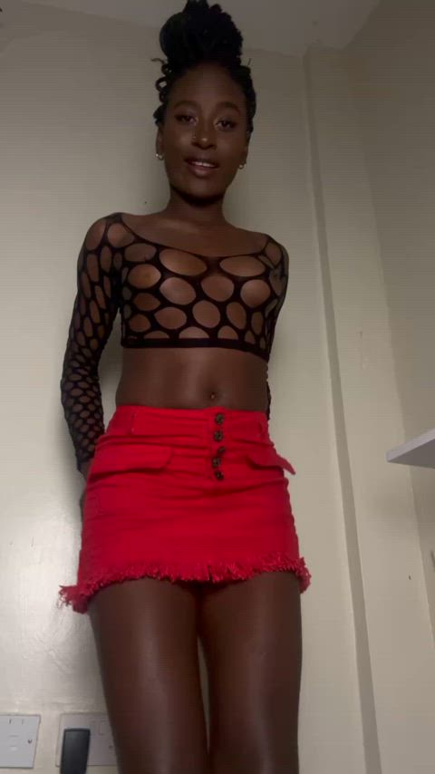 ebony fishnet tits clip