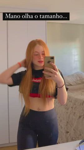 Ass Leggings Redhead Teen clip