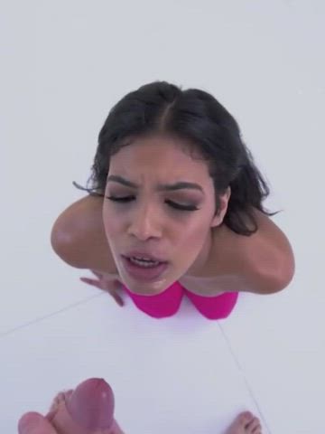 Blowjob Cum Cum In Mouth Cumshot Facial Latina POV Pornstar Sucking clip