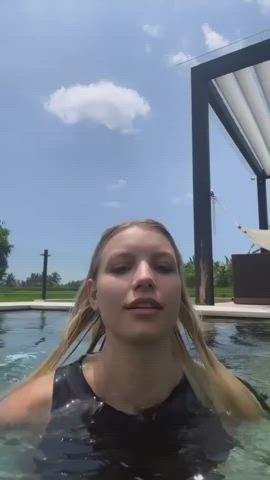 boobs pool see through clothing tits wet clip