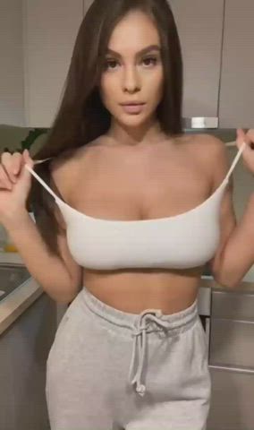 Cleavage Huge Tits Tease clip