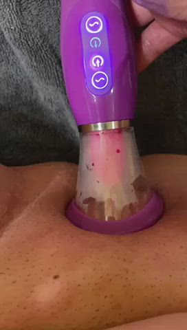 Clit Pump Clit Rubbing Close Up Masturbating Sucking Wet Pussy Wife clip