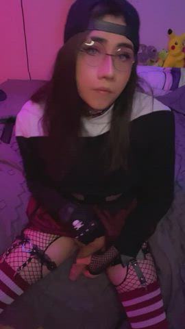 big dick jerk off trans clip