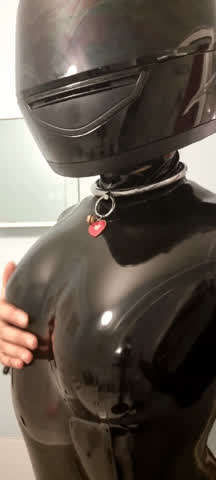 latex mask rubber rubbing tits lilithinlatex clip