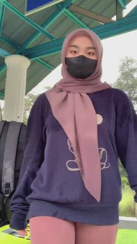 camel toe dancing hijab malaysian tiktok clip