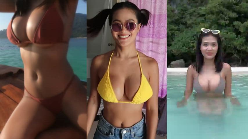 asian big tits boobs compilation thai tits clip