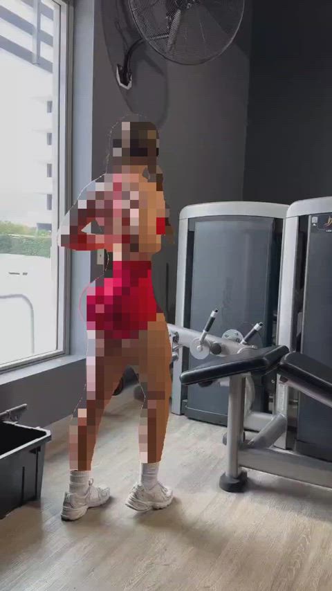 beta betaslave censored gooning gym shorts yoga pants r/gooned clip