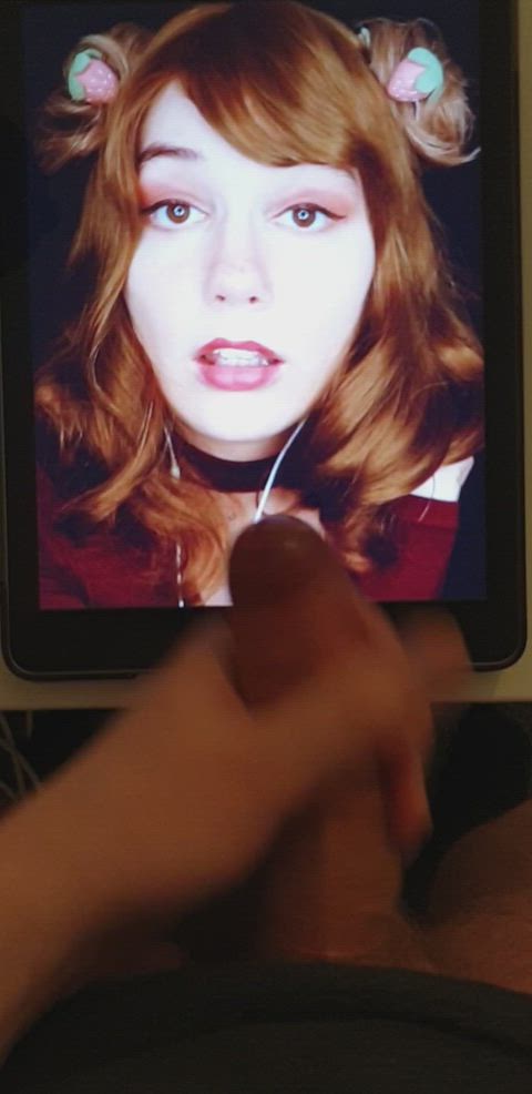 asmr cum cumshot facial tribute clip