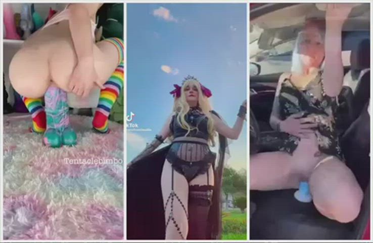 bad dragon split screen porn tiktok clip