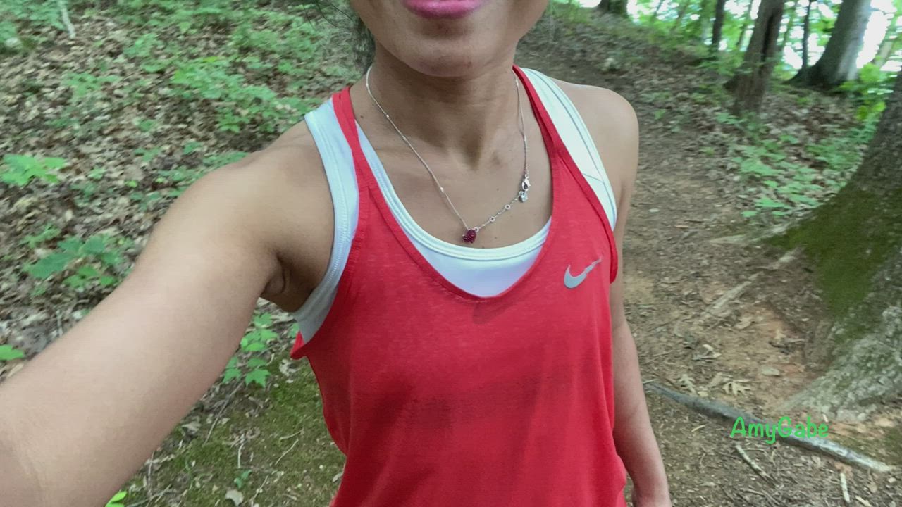 Flashing at the trails run