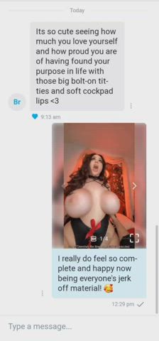 Love getting super nice messages like this on my Onlyfans!