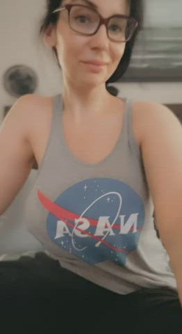 Boobs in a NASA Tank Top