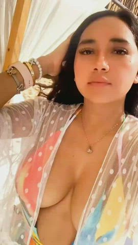 Beach Mexican has huge tits