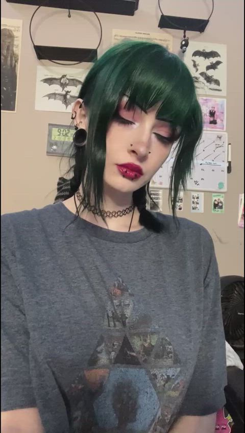 goth tiktok tits goth-girls legal-teens tik-tok twerking clip