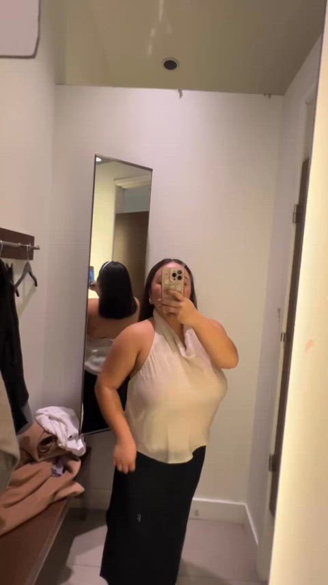 asian big tits fitting room clip