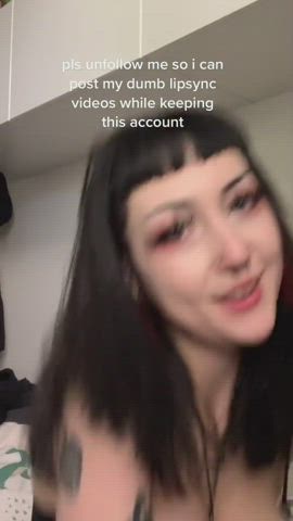 Boobs Goth TikTok clip