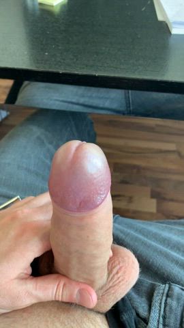 Risky precum at the office