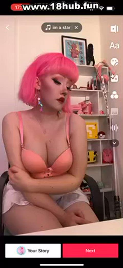 19 years old boobs cute double blowjob naked natural tits sex tiktok clip