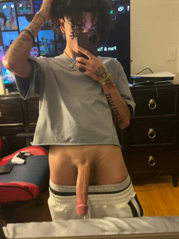 would u suck the cum out of my big cock?