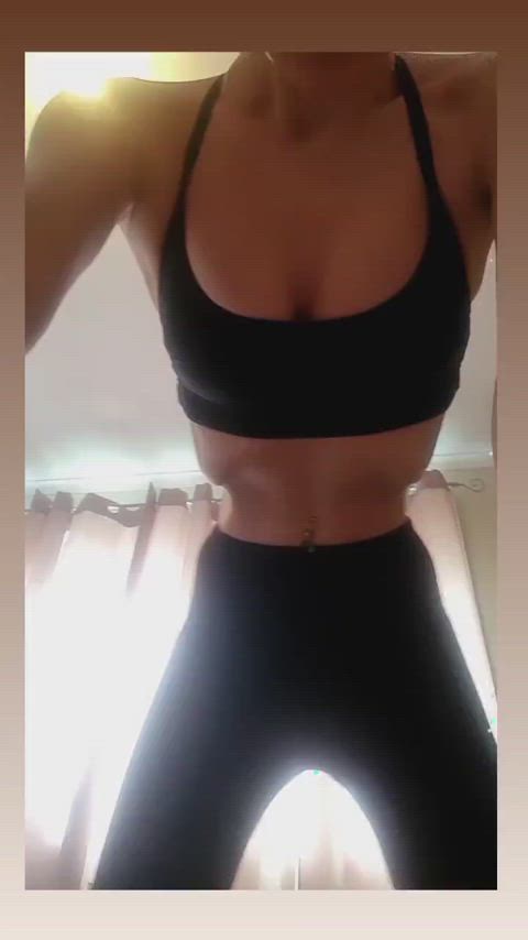 amateur ass blonde boobs fitness onlyfans teasing clip