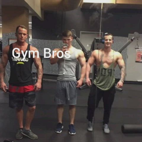 When your gym bros are so horny after a work out. They take turns fucking your tight