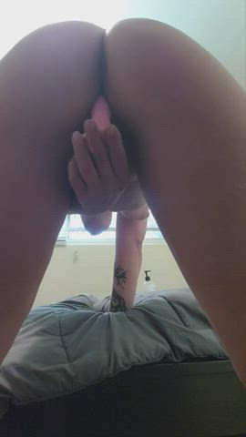 (f) playing with my pink cock