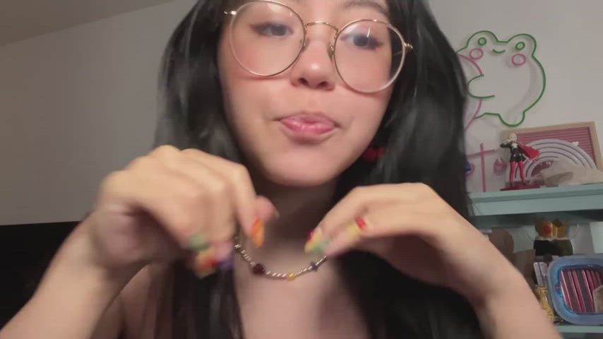 asmr asian close up glass sexy sexy voice tank top clip