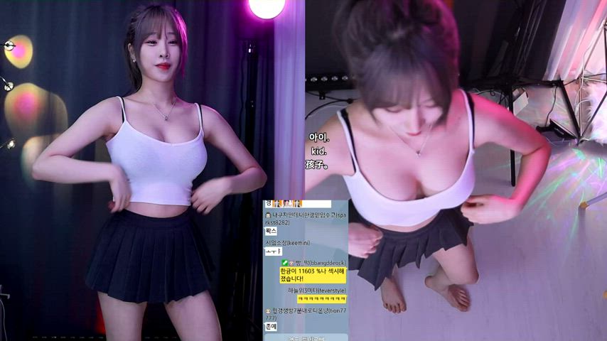 asian big tits dancing korean clip