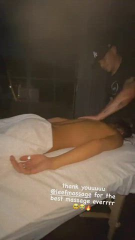 Getting a massage