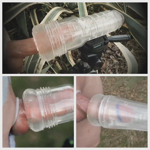 Fleshlight Masturbating Outdoor by kummwithm3