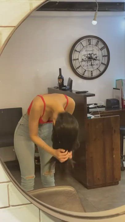 Brunette Jeans Mirror clip