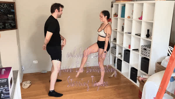 BDSM Ballbusting CBT Domme Femdom Legs Mistress Tamakeri clip