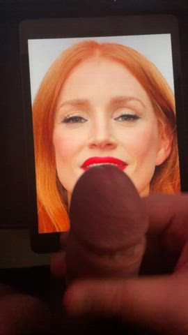 celebrity cum cumshot jessica chastain tribute clip