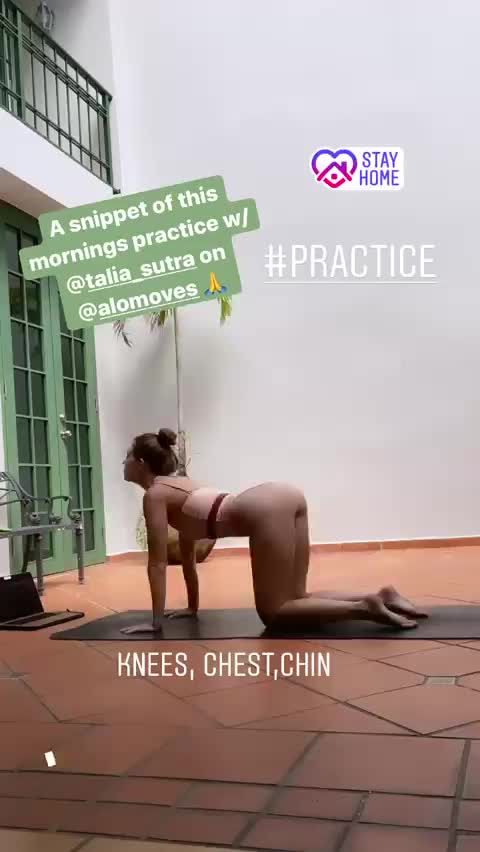 Leanna Decker Thong Yoga 1