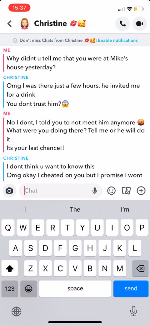 She cheated on him with your friend 🤷‍♀️