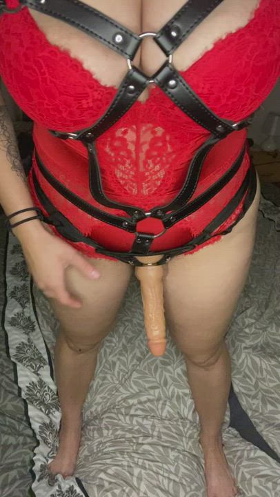 who’s getting on their knees to service my cock?
