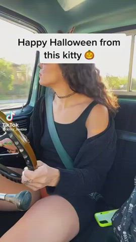 car halloween panties tiktok upskirt clip