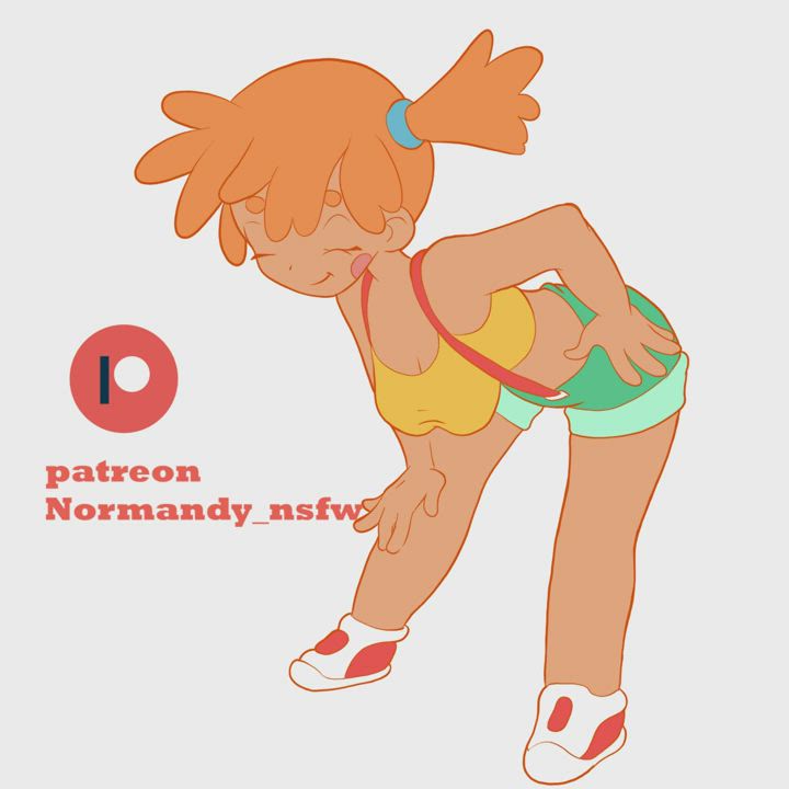 Misty taking her clothes off (Normandy_nsfw) [Pokémon]